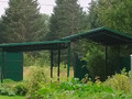 большой автомобильный навес на несколько авто